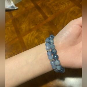 Set of 2-blue bracelets